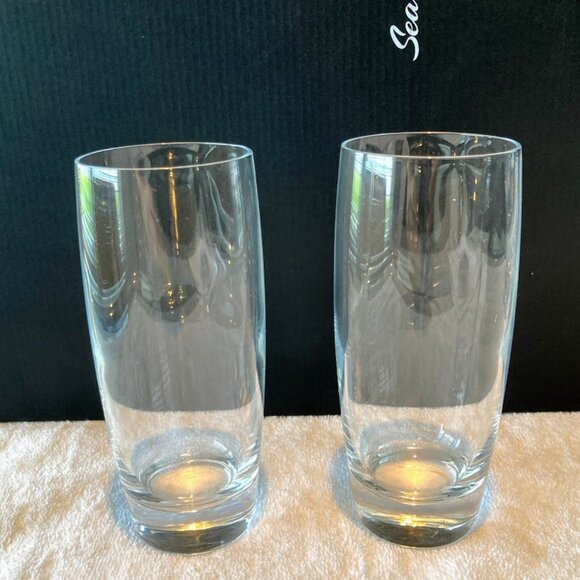 Tall Glass Pitcher Sea Island Resort GA + 2 Glasses Iced Tea Water New Gift Box - Picture 6 of 14